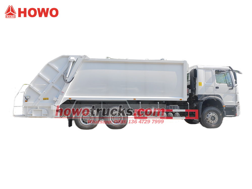 HOWO 22cbm rear lifting garbage truck