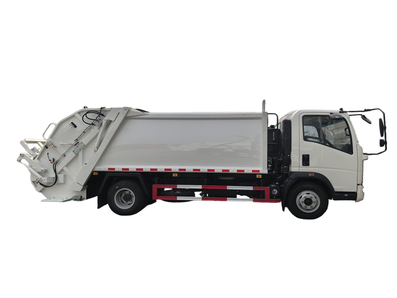 HOWO 6 wheeler garbage compactor truck