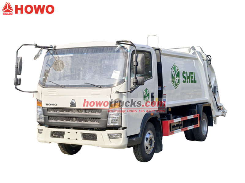 HOWO 4×2 garbage compactor truck