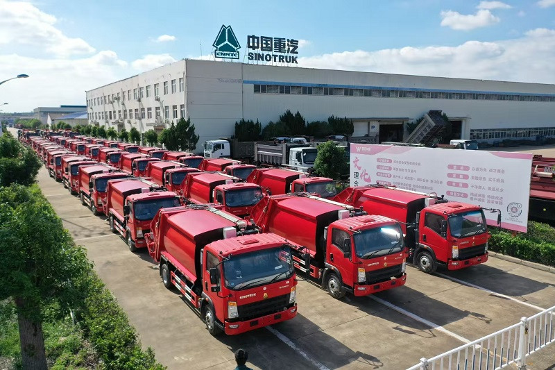 30 unit howo rear loaders are exported to nigeria