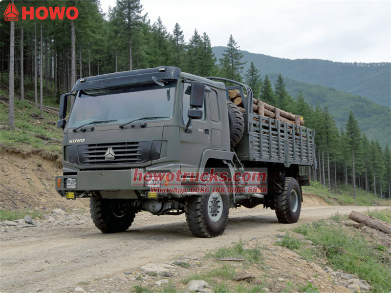 Howo off road 10tons cargo truck