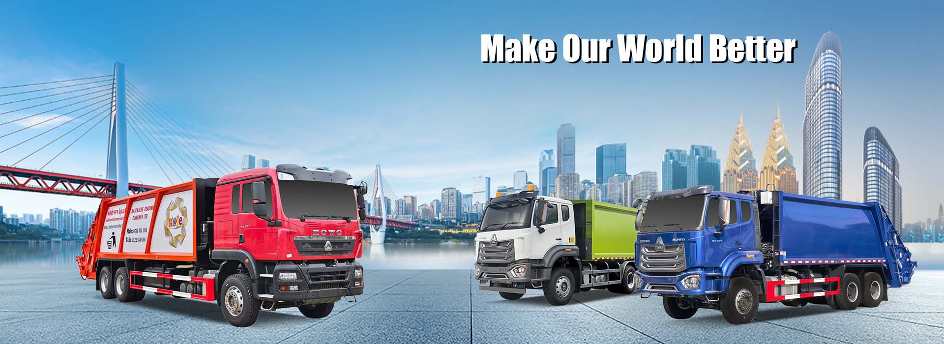 Howoのごみ圧縮車