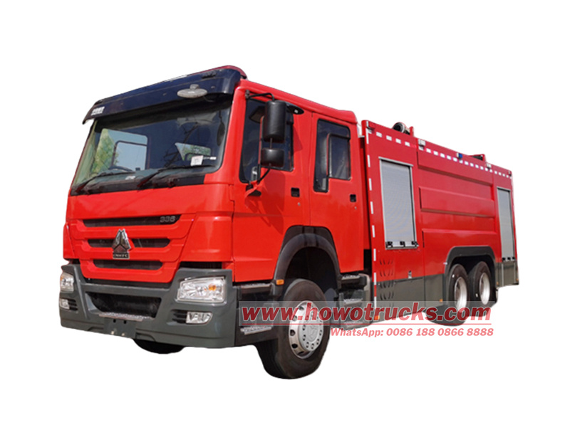 HOWO HW76 water fire fighting truck