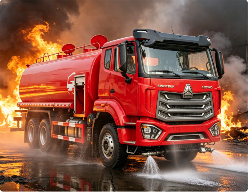 Howo NX 15000L fire water truck Howo NX 15000L fire water truck