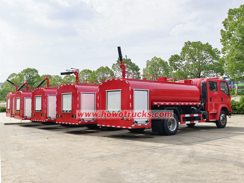 HOWO 4x2 6cbm fire rescue truck