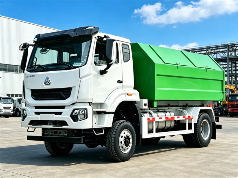 HOWO heavy 10tons garbage hooklift truck HOWO heavy 10tons garbage hooklift truck