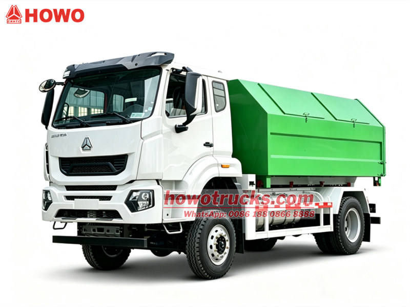 HOWO 10 Ton roll on roll off dumpster truck
