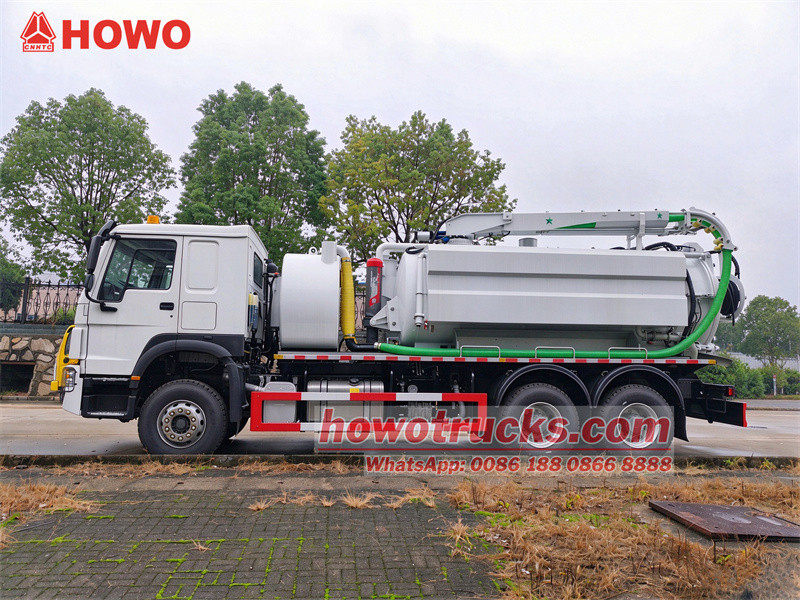 Heavy Duty HOWO High Pressure Jetting Sewer Cleaning truck